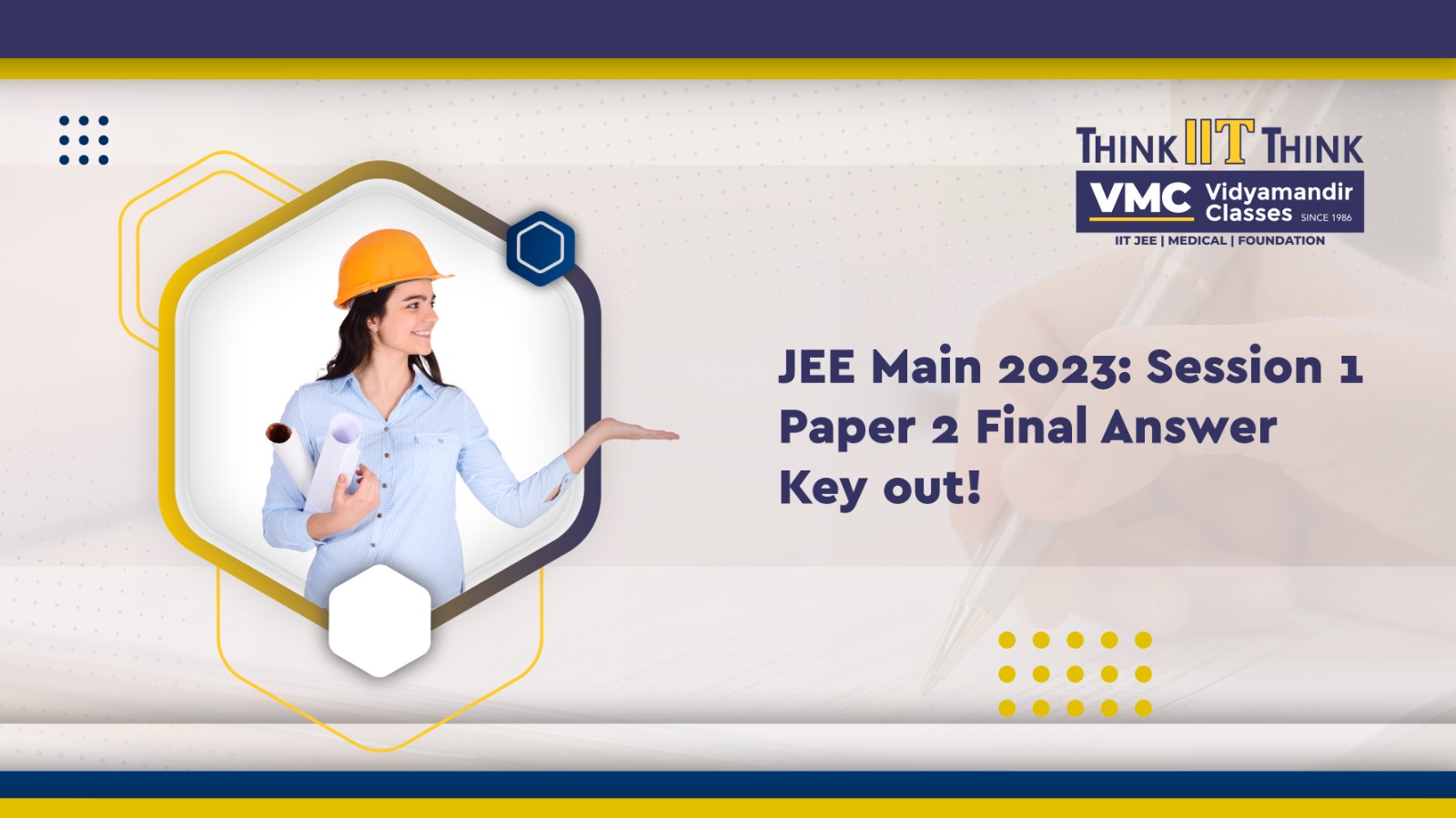 JEE Main 2023: Session 1 Paper 2 Final Answer Key out, know more!